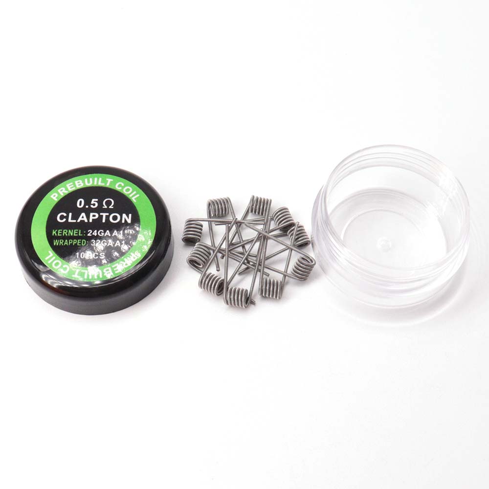 Clapton Wire Pre Built - 10 قطع من أسلاك التسخين الملفوفة