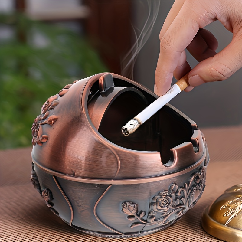 Vape Decoration - 1 قطعة منفضة سجائر معدنية، غطاء