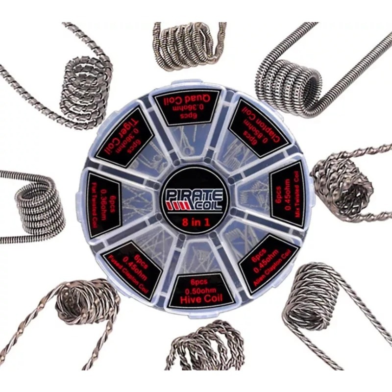 48 قطعة/مجموعة 8 في 1 ملفات مس - مراجعة Clapton Wire Pre Built وسعره